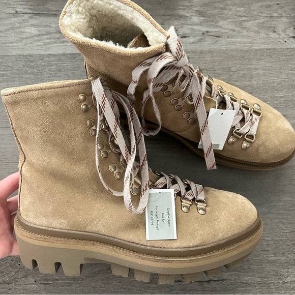 Allsaints Wanda Shearling Bootie in Sand Brown - Picture 1 of 8